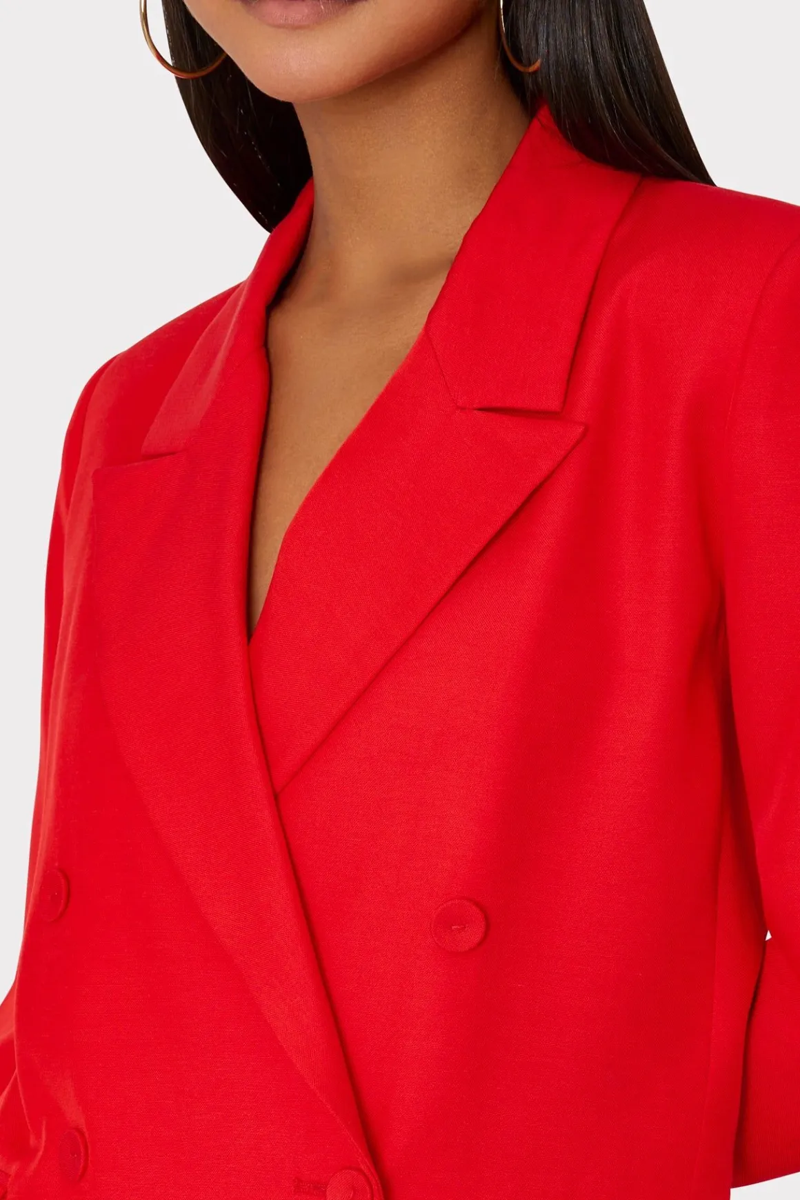 MILLY Blazers-Abbi Double Breasted Blazer Red