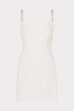 MILLY Cocktail Dresses-Adella Cady Mini Dress Ecru