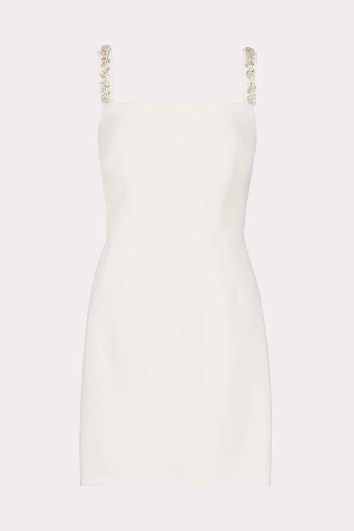 MILLY Jumpsuits & Rompers-Adella Cady Mini Dress Ecru