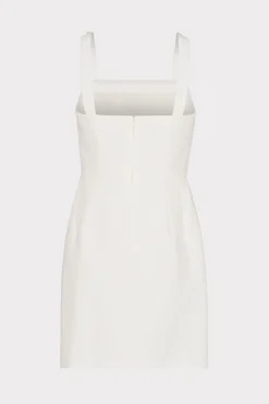 MILLY Jumpsuits & Rompers-Adella Cady Mini Dress Ecru