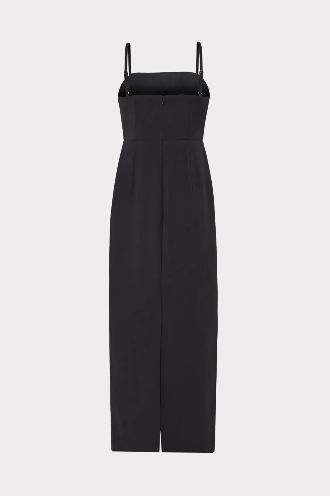 MILLY Guest Of Dresses-Allison 3D Rosette Cady Midi Dress Black