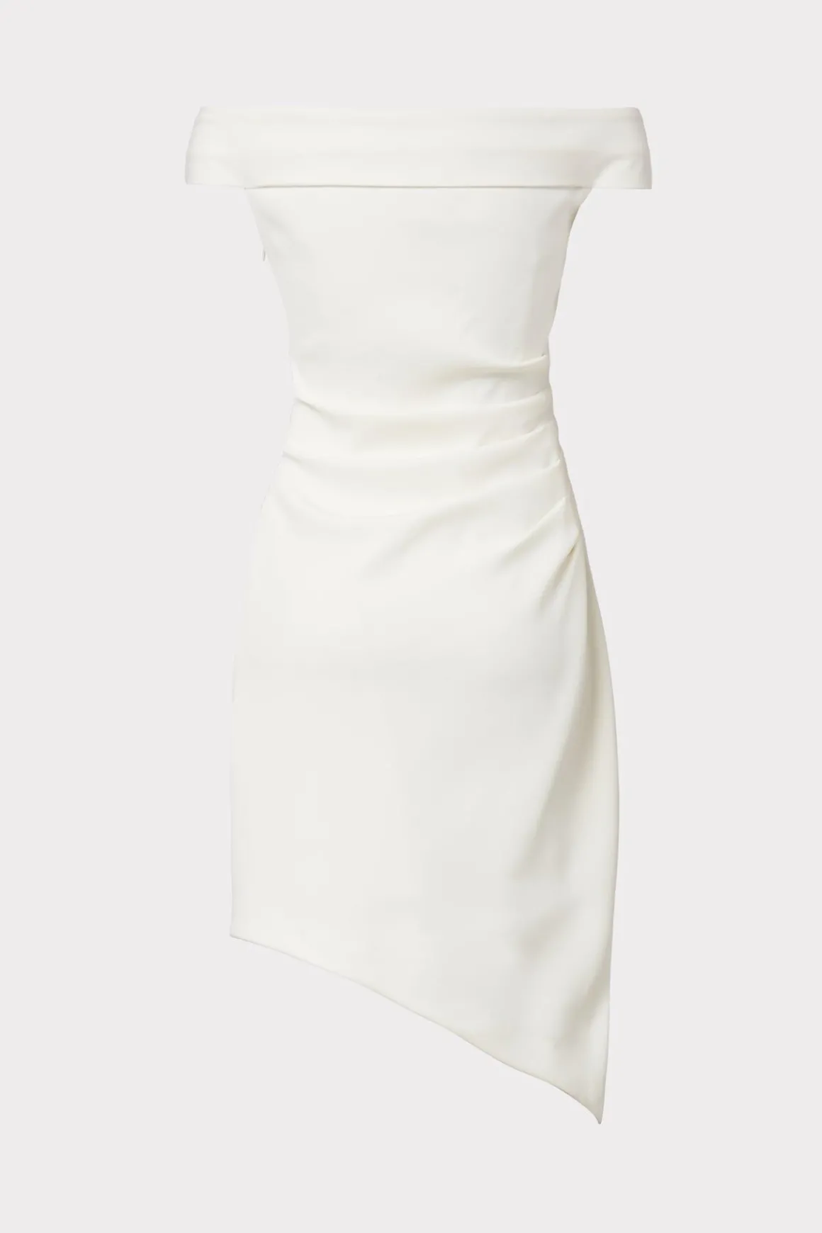 MILLY White Dresses-Ally Cocktail Dress Ecru