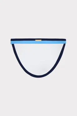 MILLY Jumpsuits & Rompers-Amalfi Color Block Bikini Bottom Navy Multi