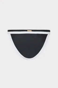 MILLY Bikinis-Amalfi Color Block Bikini Bottom Black Multi