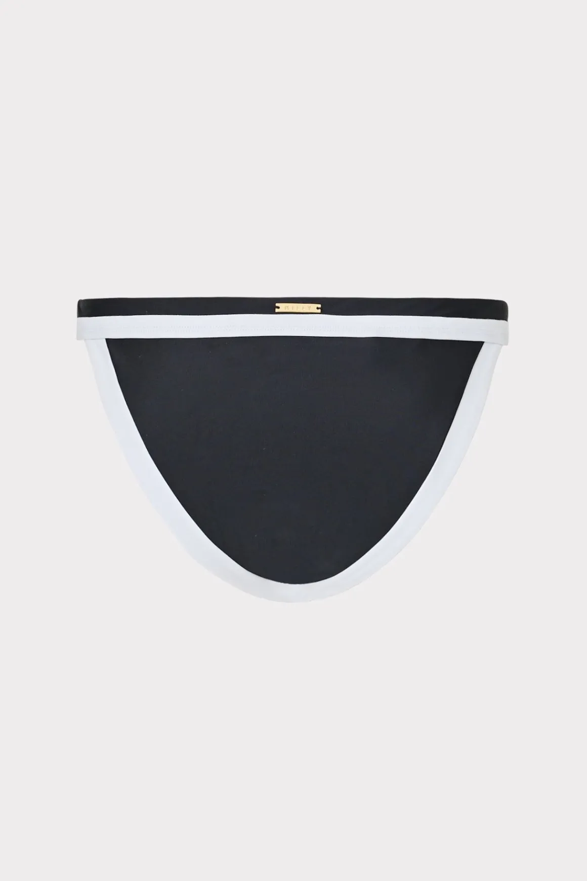 MILLY Bikinis-Amalfi Color Block Bikini Bottom Black Multi
