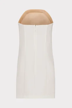 MILLY White Dresses-Angel Carnation Cady Dress Ecru