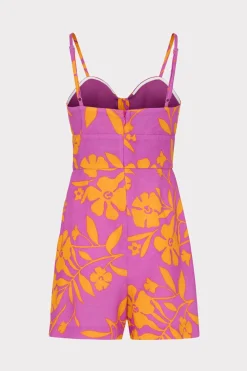 MILLY Jumpsuits & Rompers-Anya Marigold Aroma Romper Multi