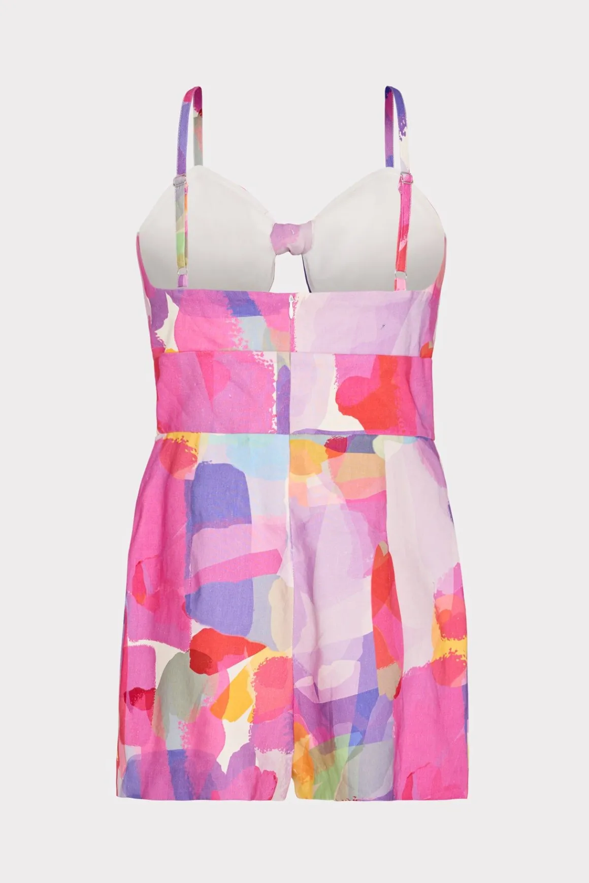 MILLY Cover-Ups-Anya Rainbow Waterfall Romper Multi