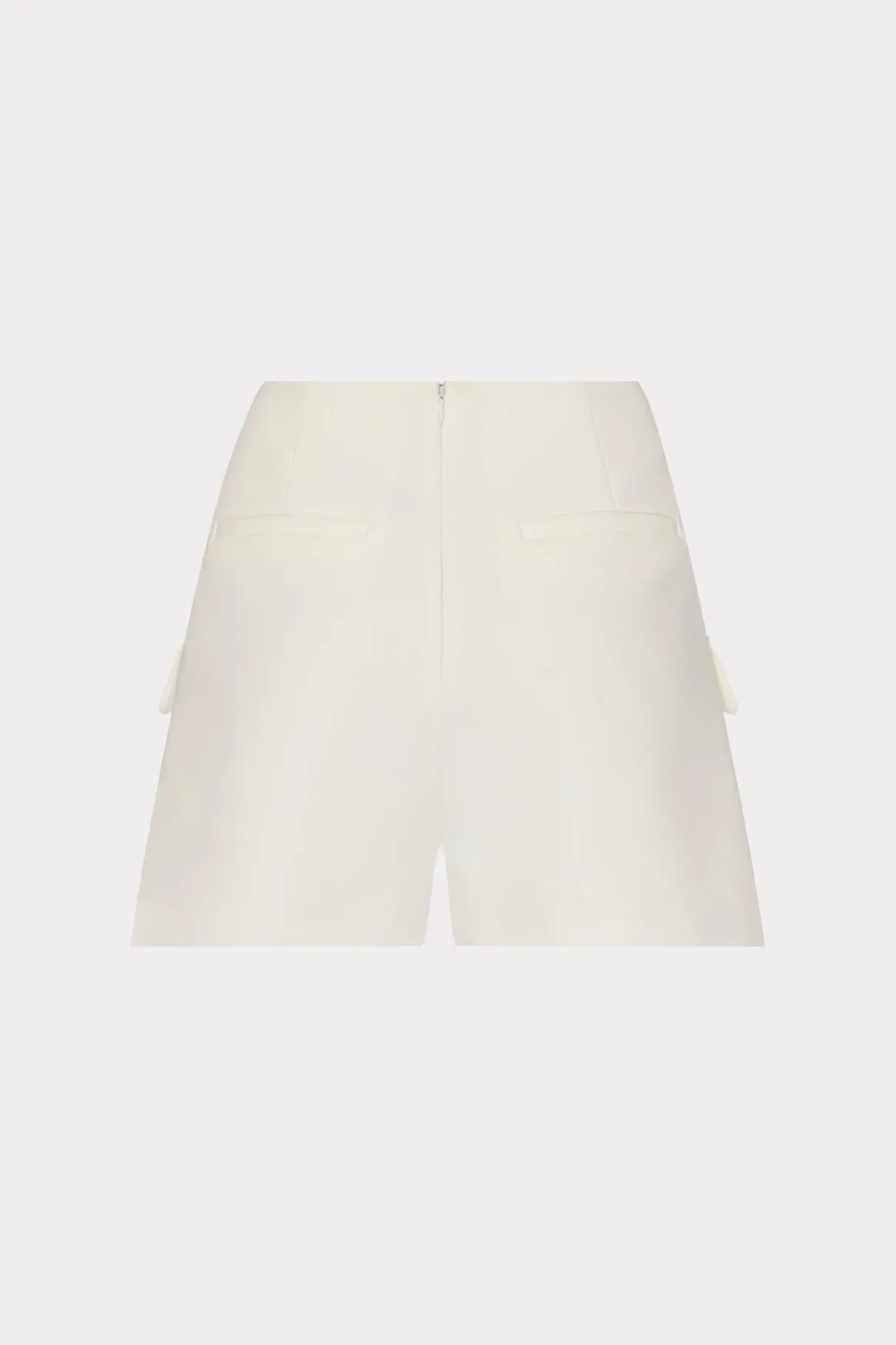 MILLY Shorts-April Cady Shorts Ecru