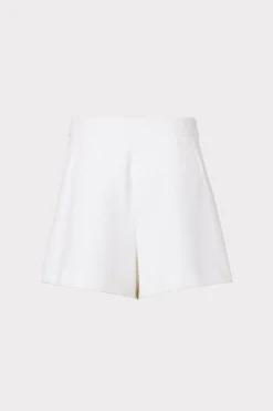MILLY Shorts-Aria Cady Button Shorts Ecru