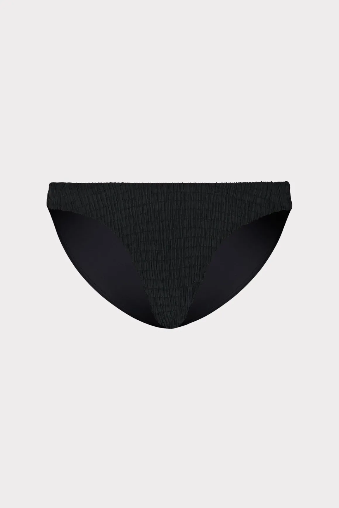 MILLY Jumpsuits & Rompers-Bikini Bottom With Smocking Black