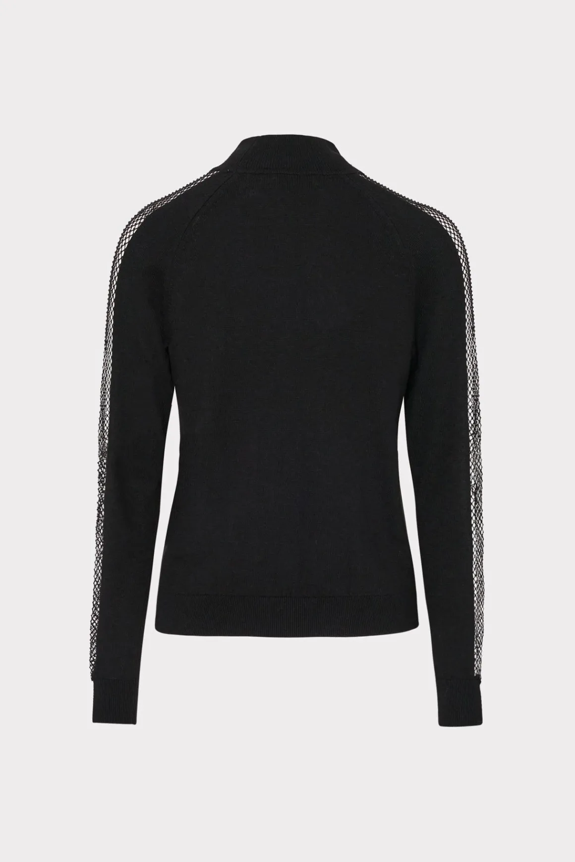 MILLY Sweaters & Knits-Crystal Racer Turtleneck Black