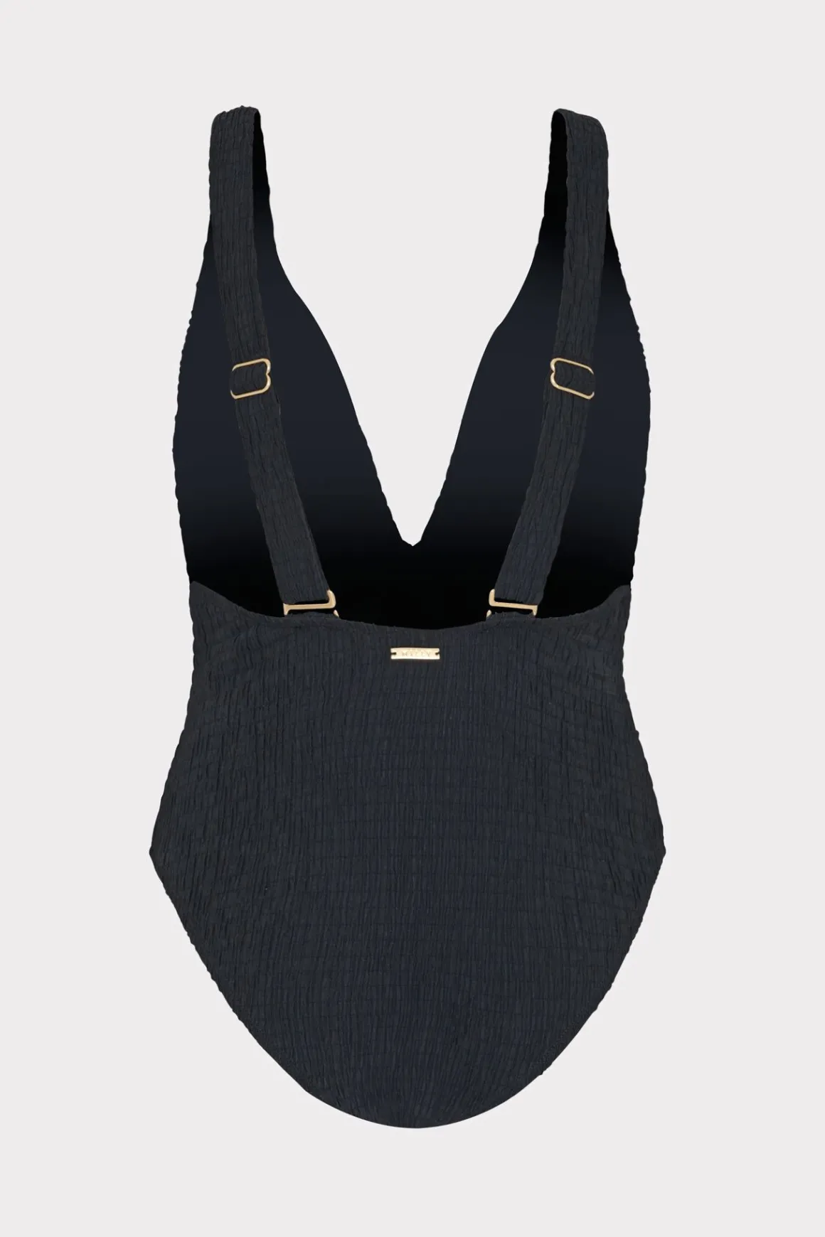 MILLY Jumpsuits & Rompers-Deep Dive One Piece With Smocking Black
