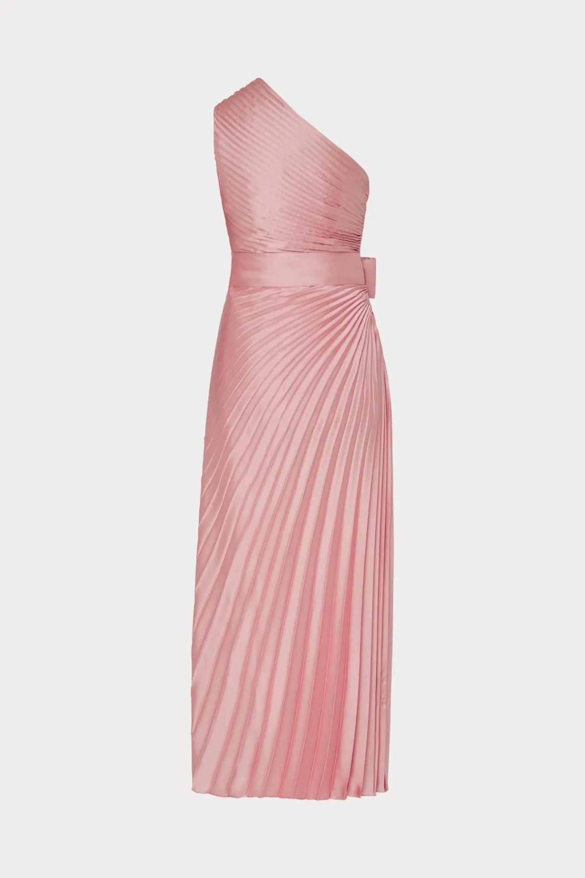 MILLY Pink Dresses-Estelle Satin Dress Rose Gold