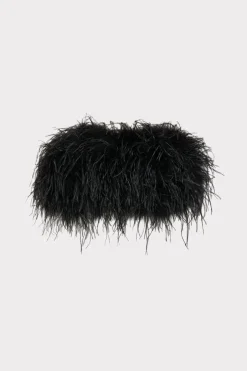 MILLY Coats & Jackets-Feather Bolero Black