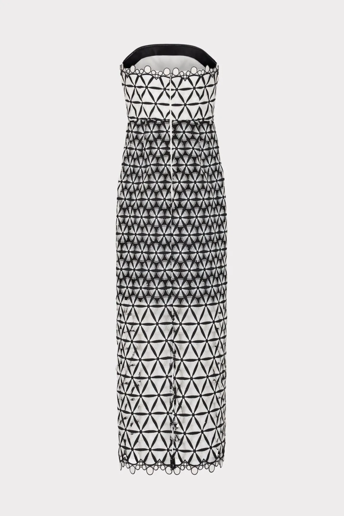 MILLY Cocktail Dresses-Geo Star Lace Dress Black/White