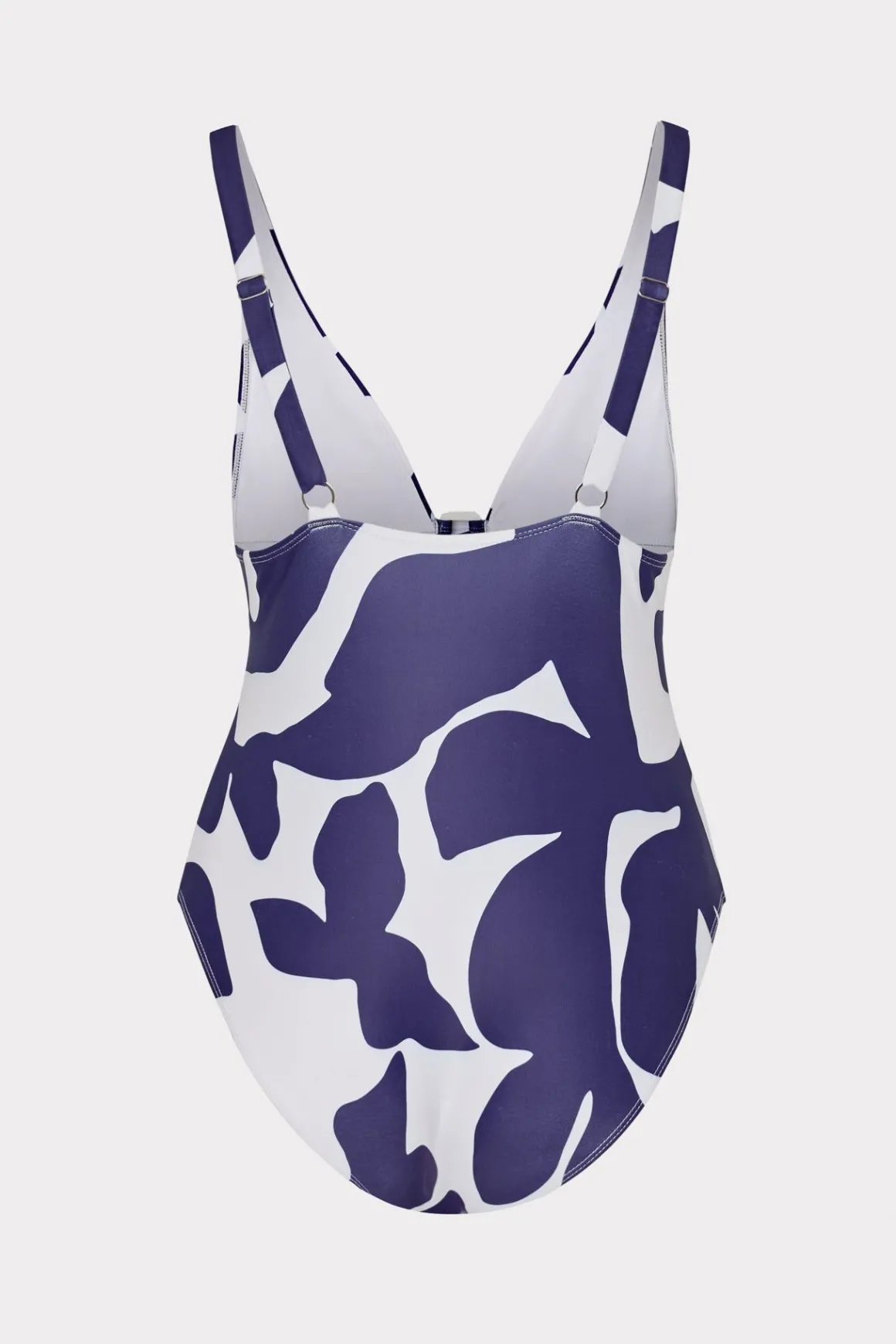 MILLY Jumpsuits & Rompers-Grand Foliage One Piece Navy/White