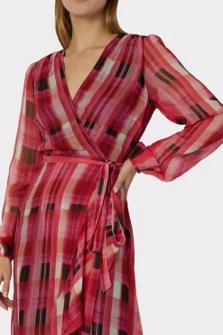 MILLY Jumpsuits & Rompers-Halley Prep Plaid Dress Red Multi