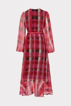 MILLY Jumpsuits & Rompers-Halley Prep Plaid Dress Red Multi