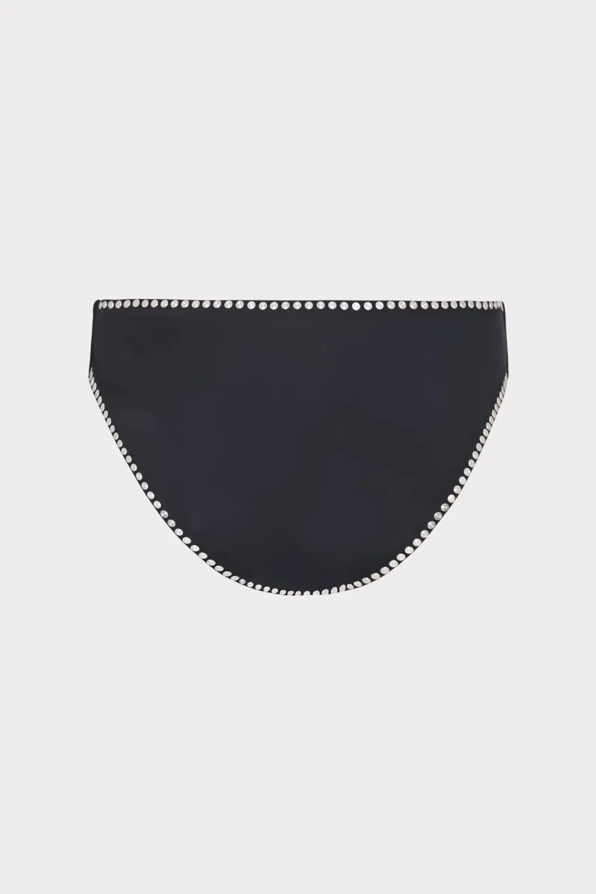 MILLY Jumpsuits & Rompers-Heat Set Embellishment Bikini Bottom Black