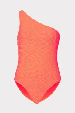 MILLY One Piece Swimsuits-Joni One Shoulder One Piece Orange