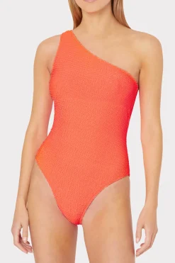 MILLY Jumpsuits & Rompers-Joni One Shoulder One Piece Orange