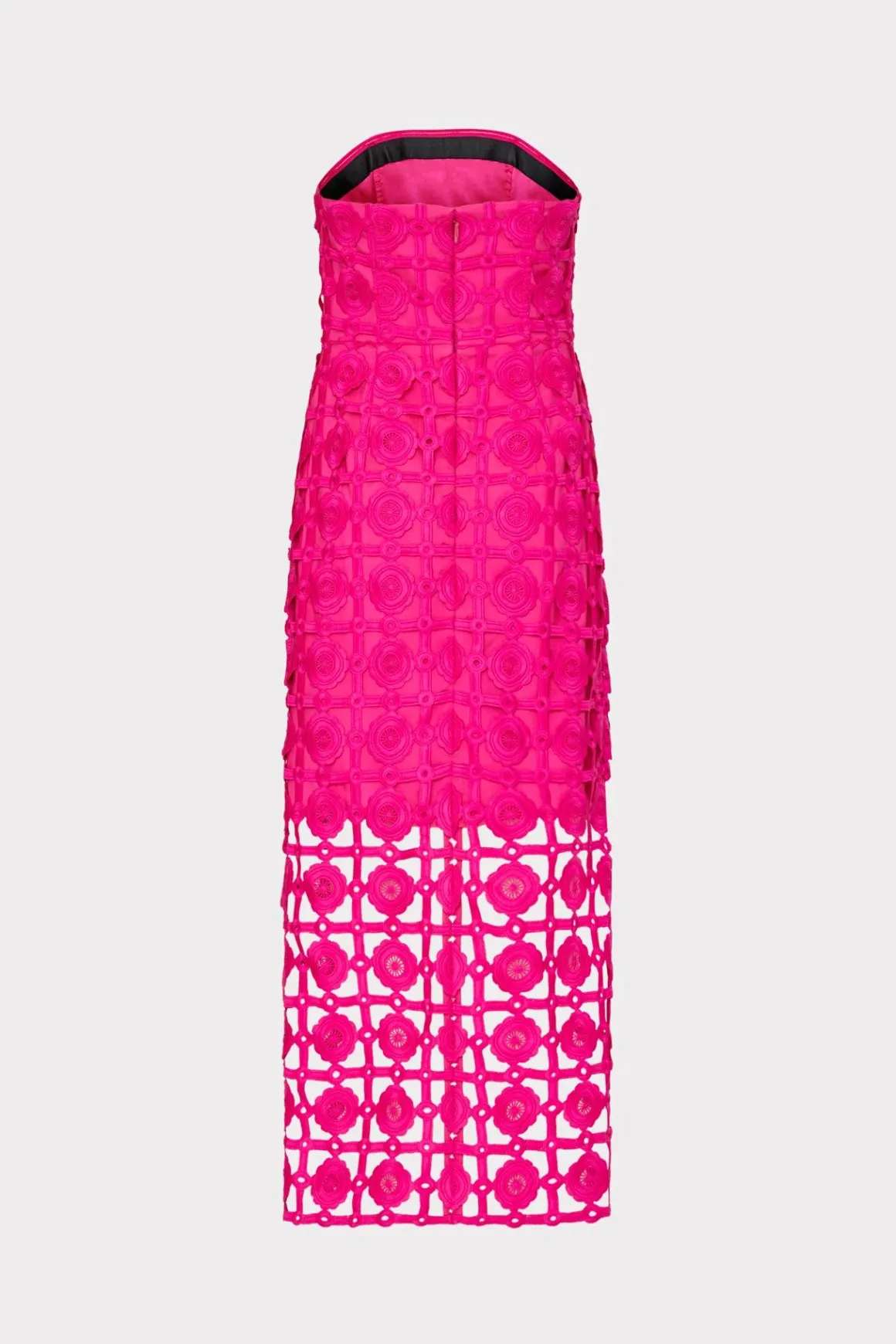 MILLY Pink Dresses-Kait Tile Lace Dress Milly Pink