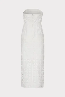 MILLY White Dresses-Kait Tile Lace Dress White