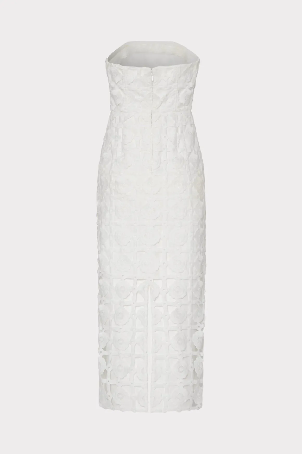MILLY White Dresses-Kait Tile Lace Dress White