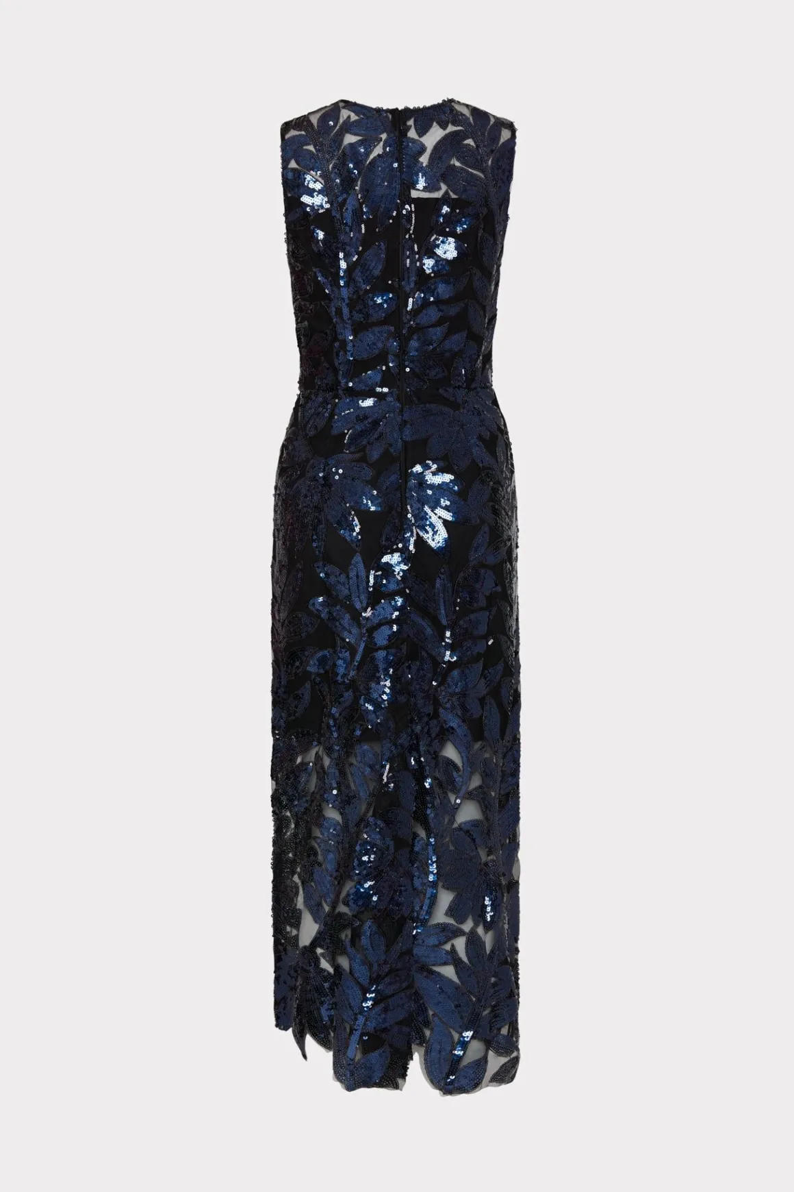 MILLY Jumpsuits & Rompers-Kinsley Floral Sequins Dress Navy