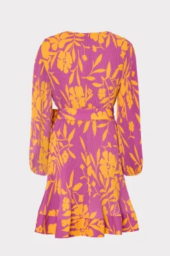 MILLY Jumpsuits & Rompers-Liv Marigold Aroma Pleated Dress Pink Multi