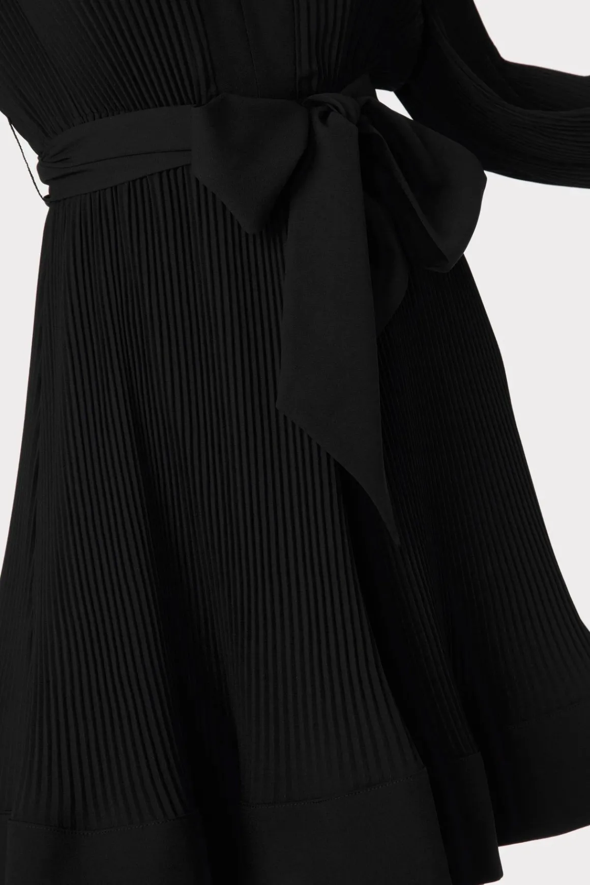 MILLY Cocktail Dresses-Liv Pleated Dress Black