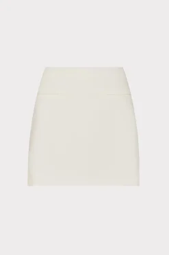MILLY Skirts-Lizzy Cady Mini Skirt Ecru