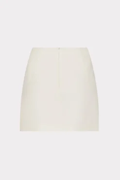 MILLY Skirts-Lizzy Cady Mini Skirt Ecru