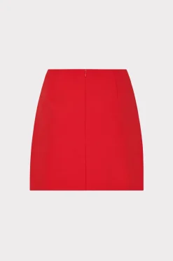 MILLY Matching Sets-Lizzy Cady Mini Skirt Red