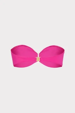 MILLY Jumpsuits & Rompers-Margot Bandeau Top Hot Pink