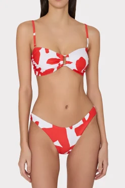 MILLY Jumpsuits & Rompers-Margot Grand Foliage Bottom Red/White