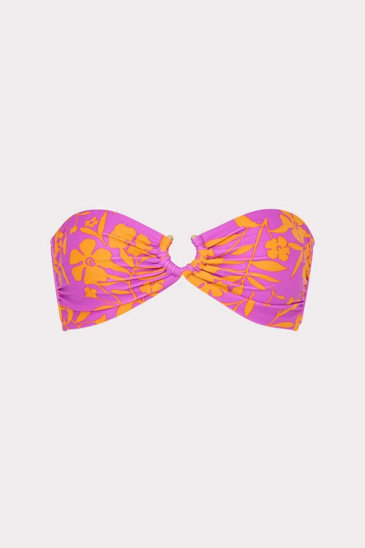 MILLY Bikinis-Marigold Aroma Bandeau Top Multi