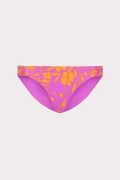 MILLY Bikinis-Marigold Aroma Ruched Sides Bikini Bottom Multi