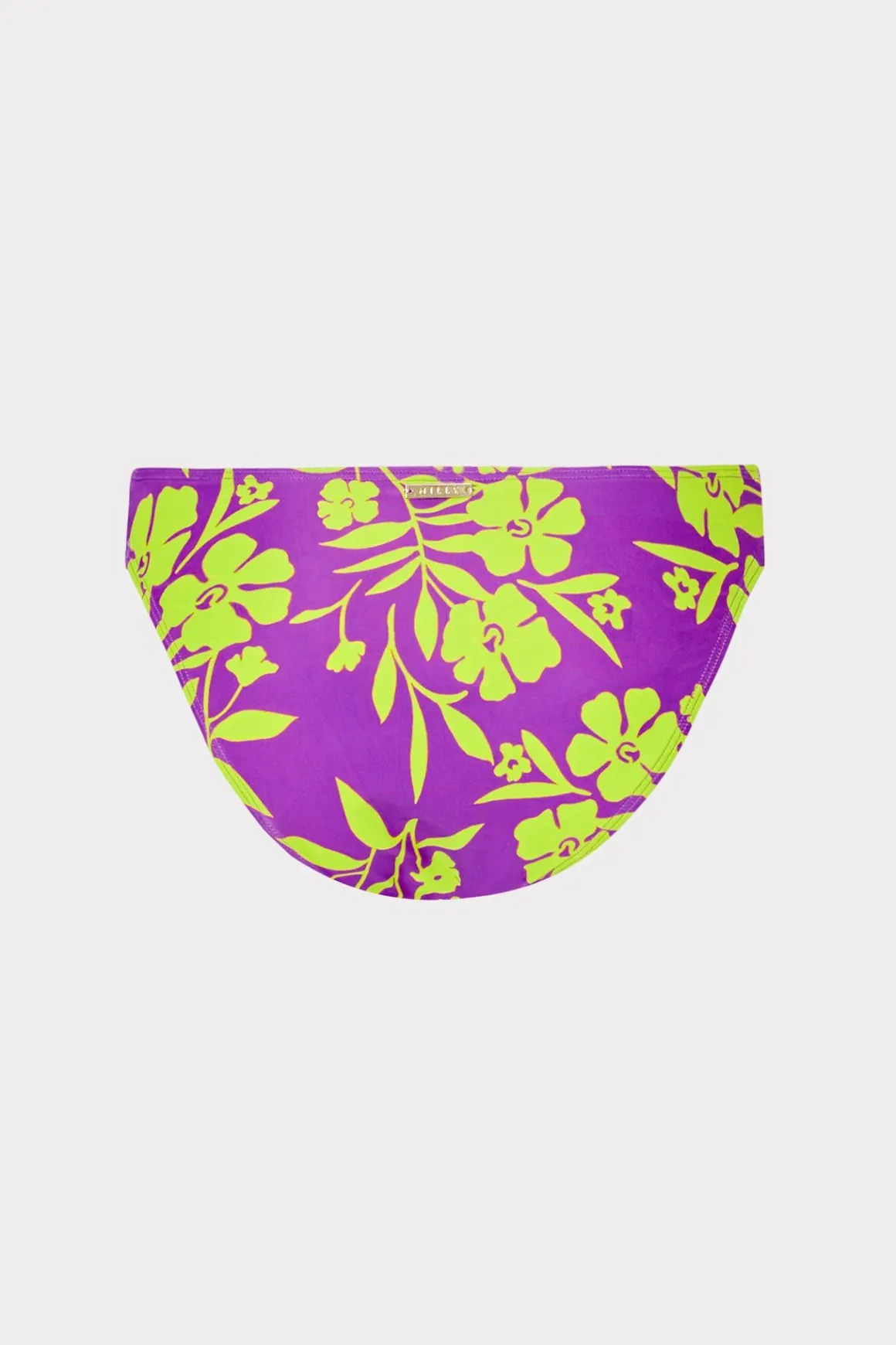 MILLY Jumpsuits & Rompers-Marigold Aroma Ruched Sides Bikini Bottom Purple Multi