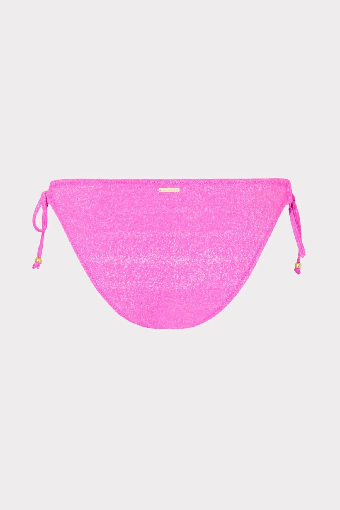 MILLY Bikinis-Metallic Ring Bikini Bottom Fuchsia/Silver