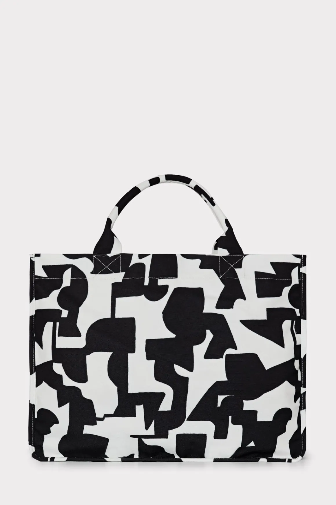 MILLY Accessories- Mimi Tote Bag Black/Ecru