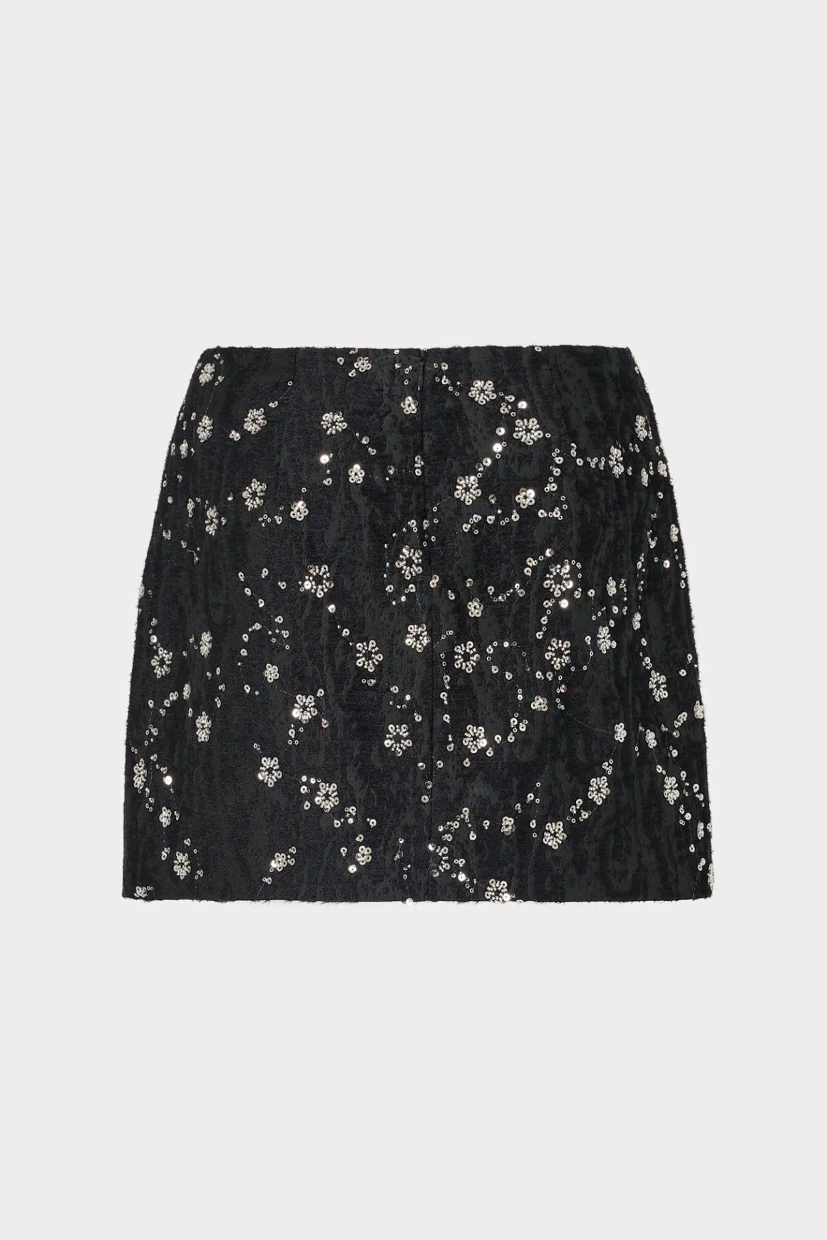 MILLY Skirts-Modern Mini Beaded Skirt Black