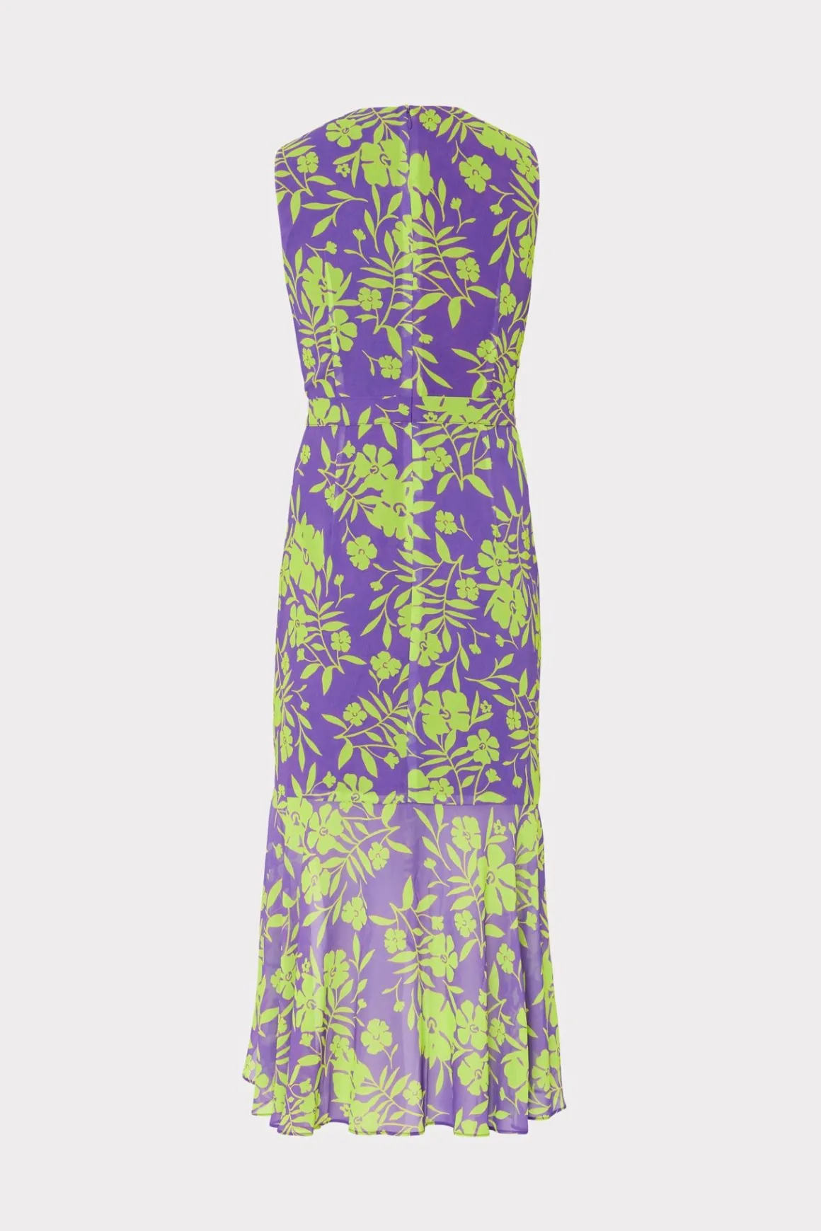 MILLY Jumpsuits & Rompers-Nanci Marigold Aroma Ruffle Dress Purple Multi