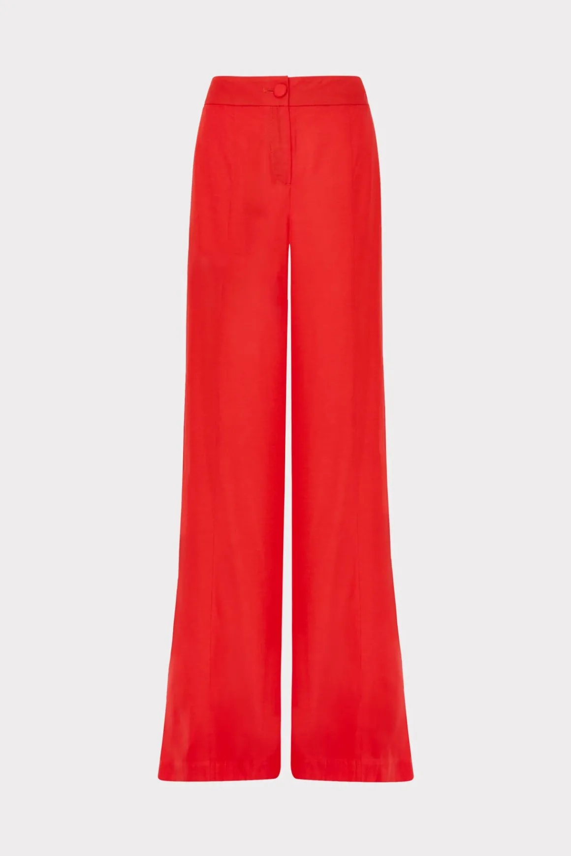 MILLY Matching Sets-Nash Viscose Twill Pants Red