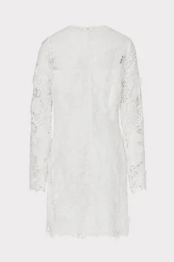 MILLY White Dresses-Nessa 3D Lace Dress White