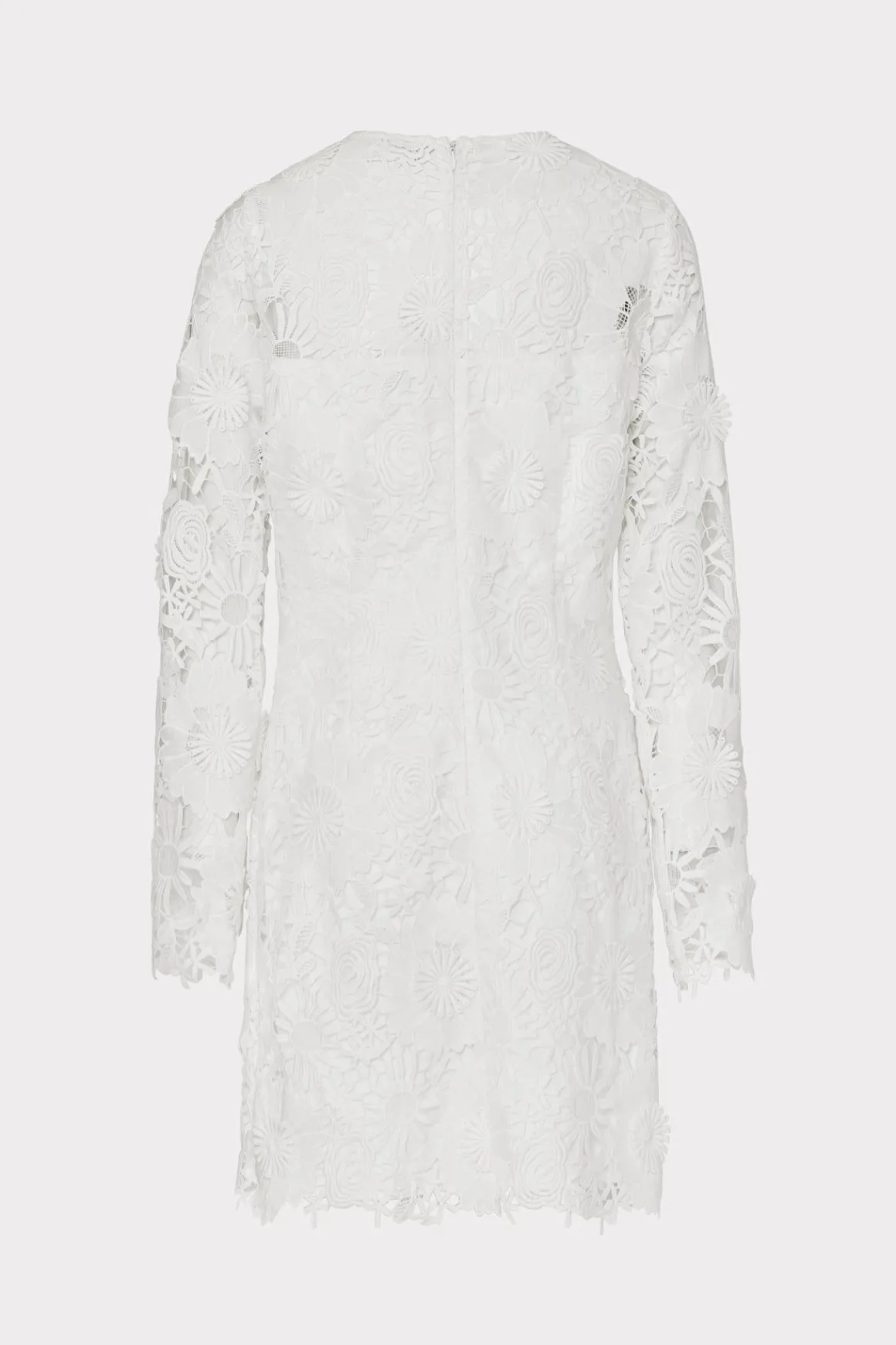 MILLY White Dresses-Nessa 3D Lace Dress White
