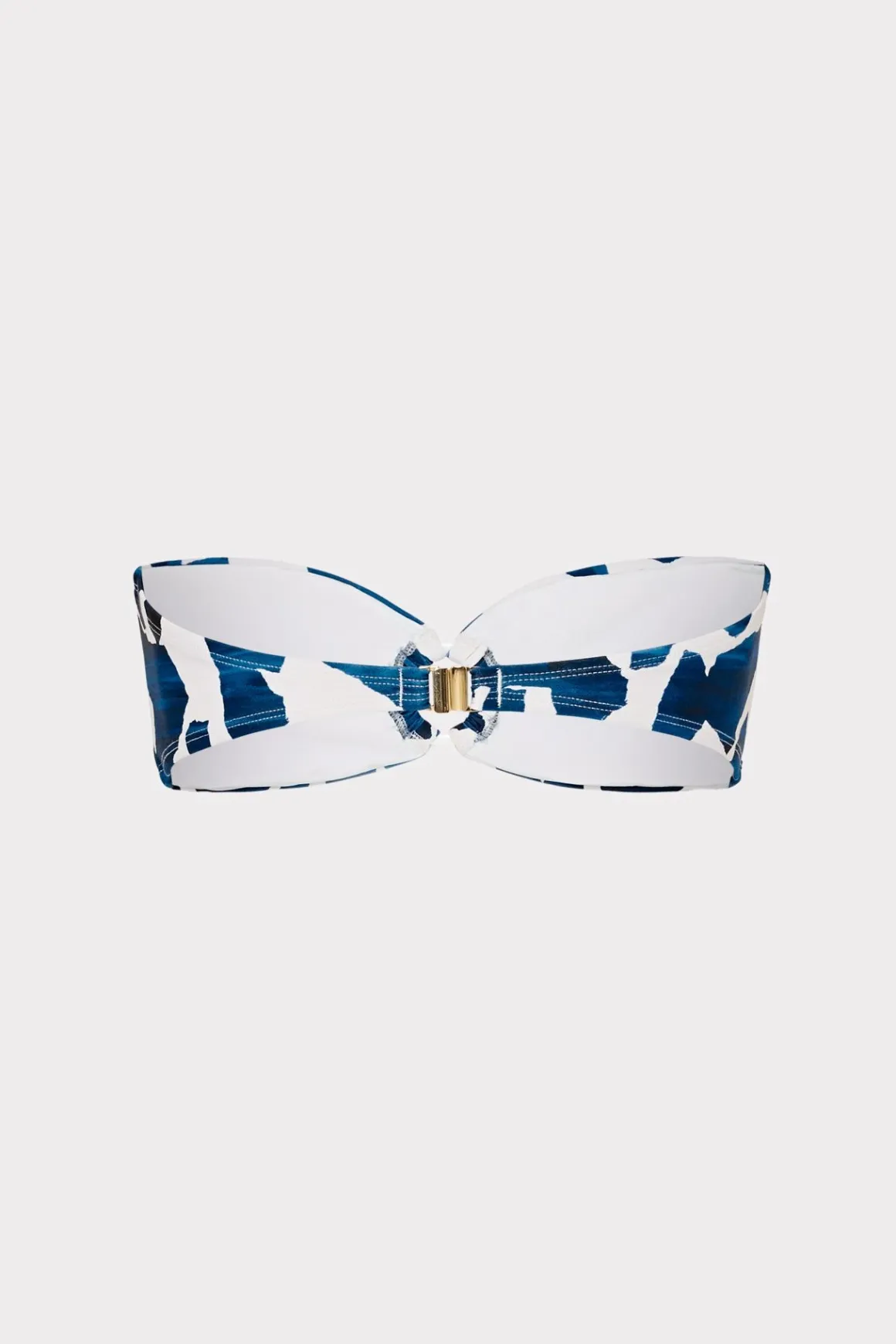 MILLY Jumpsuits & Rompers-Ocean Puzzle Bandeau Top Navy Multi