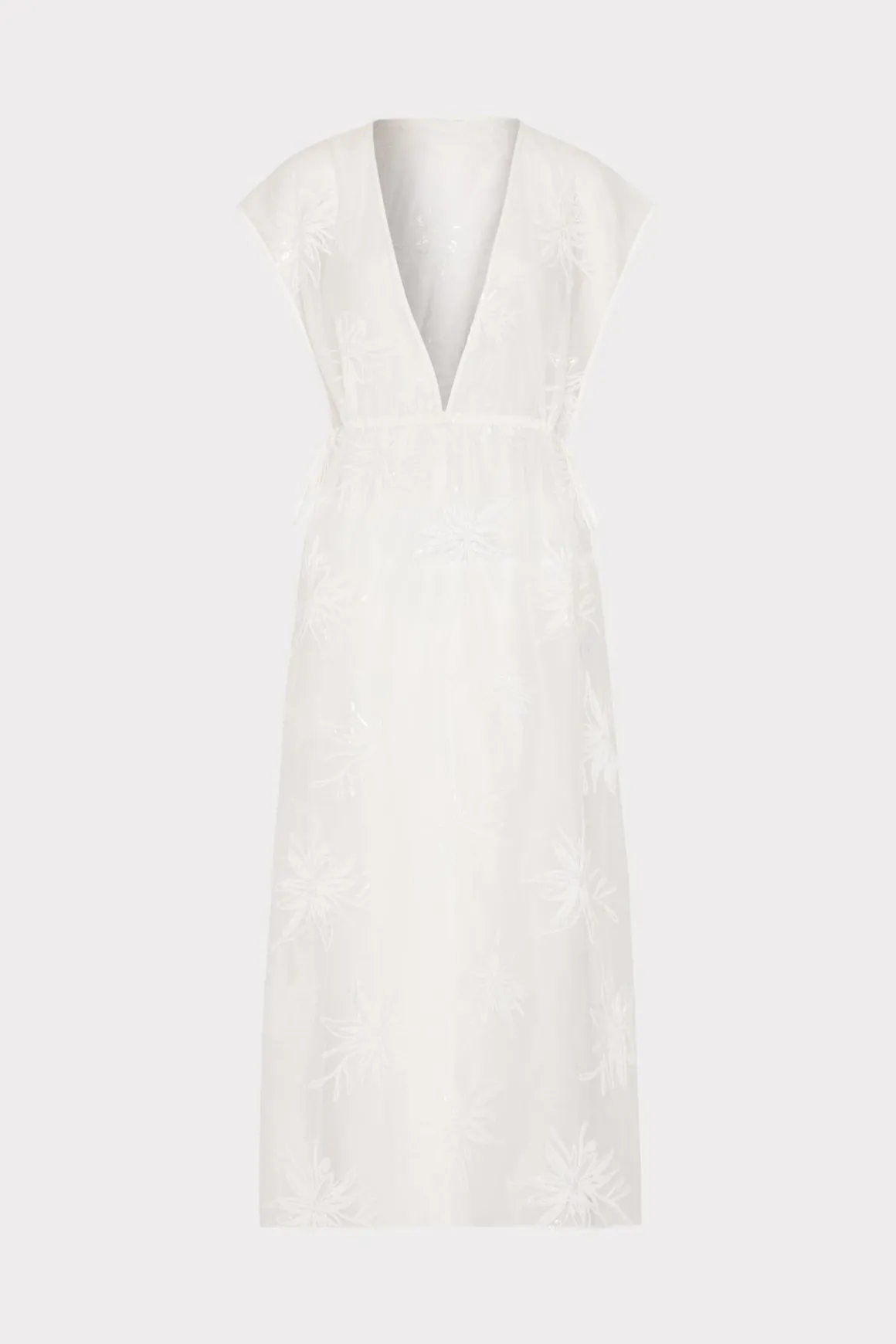 MILLY Jumpsuits & Rompers-Organza Cover-Up White