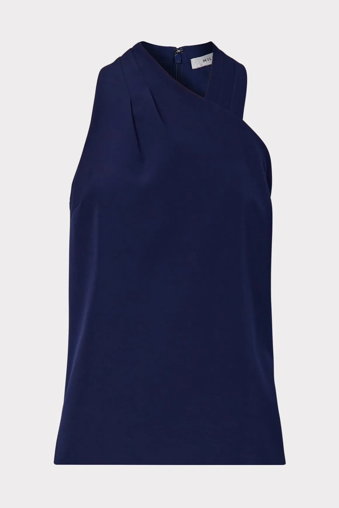 MILLY Tops-Preston Cady Top Navy